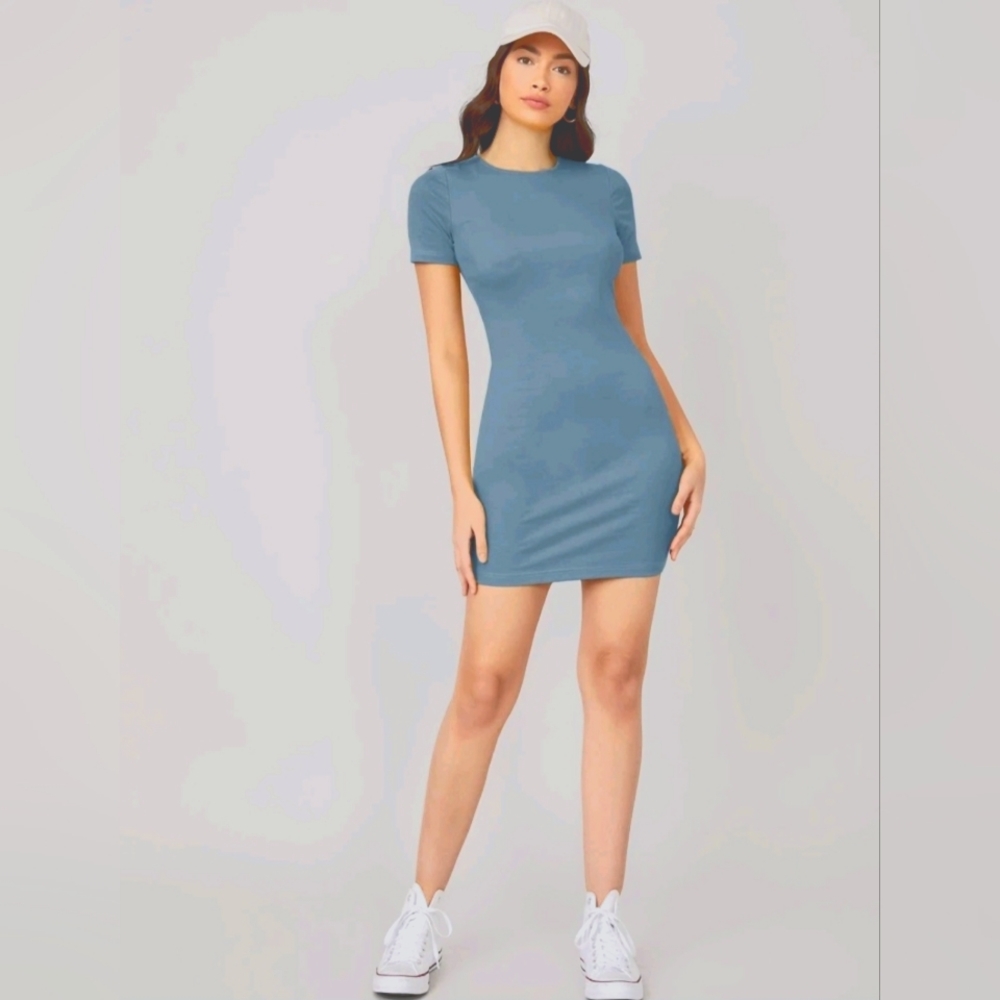 Shein basic mini maxi bodycon dress